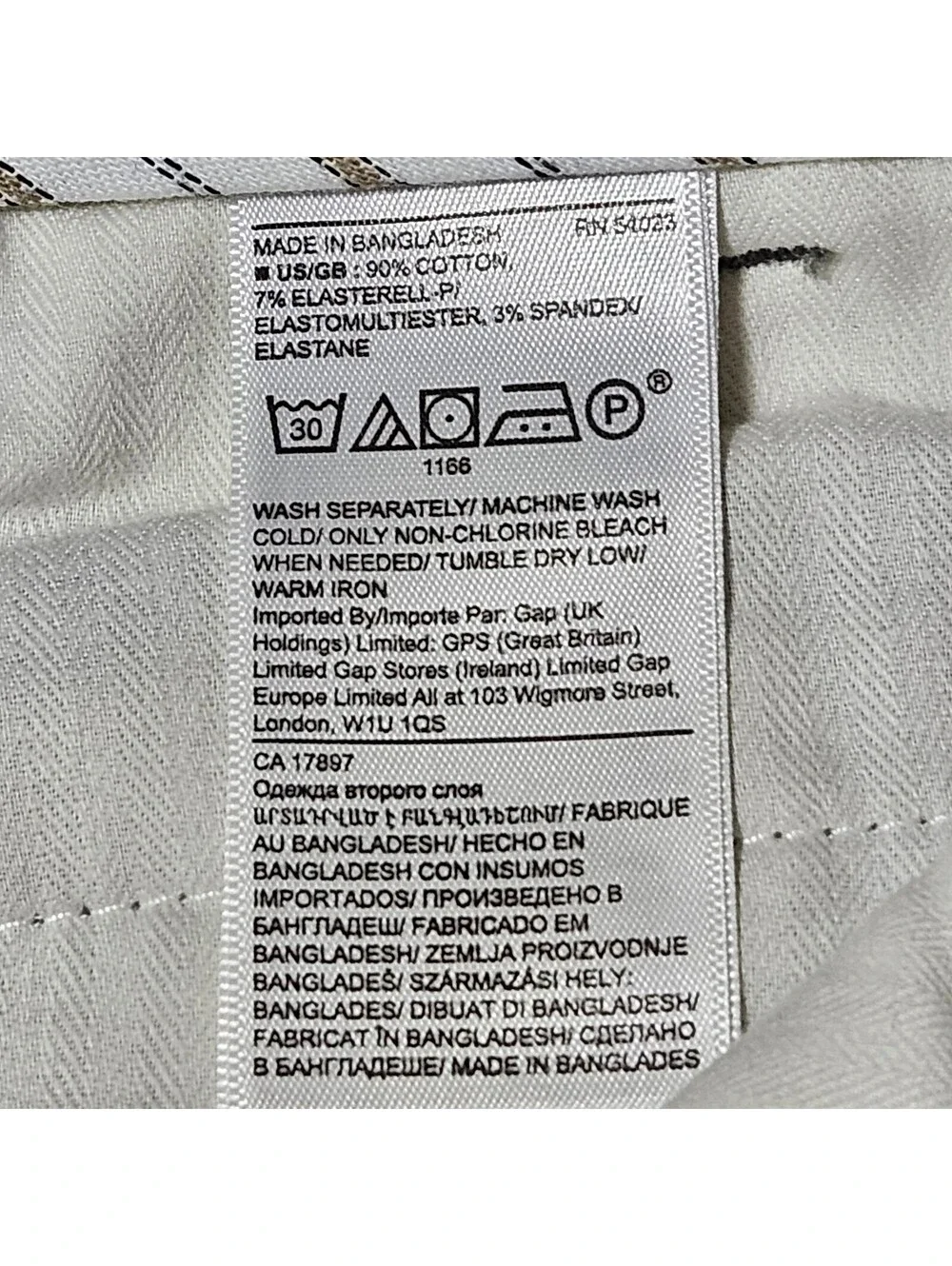 Banana Republic Men's Rapid Movement Mason Athletic Tapered Fit Chino Pants 38W